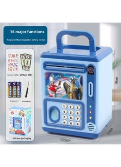 Creative Ultraman Piggy Bank Large Capacity Children Can't Break, Only Can't Get In Boy Piggy Bank Can't Break, Anti-fall-Color:First-generation Monster-fingerprint + Face + Children's Song Story/music-Size:Charging Version