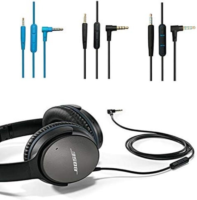 Replacement Audio Cable Cord, Extension Wire for Bose QuietComfort QC25 QC35 Headphones with in line Mic Volume Control (Black) - Image 4