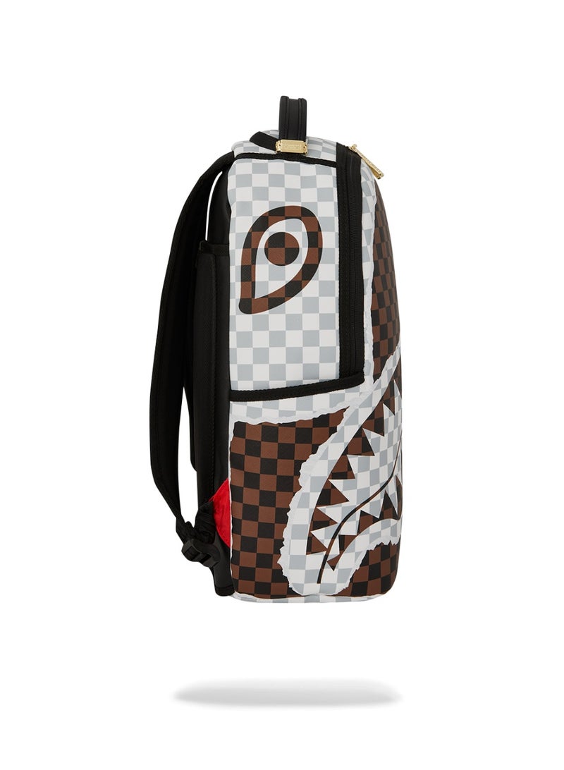 SPRAYGROUND SG CREAM AND BROWN TEAR CHECK BACKPACK - Image 3