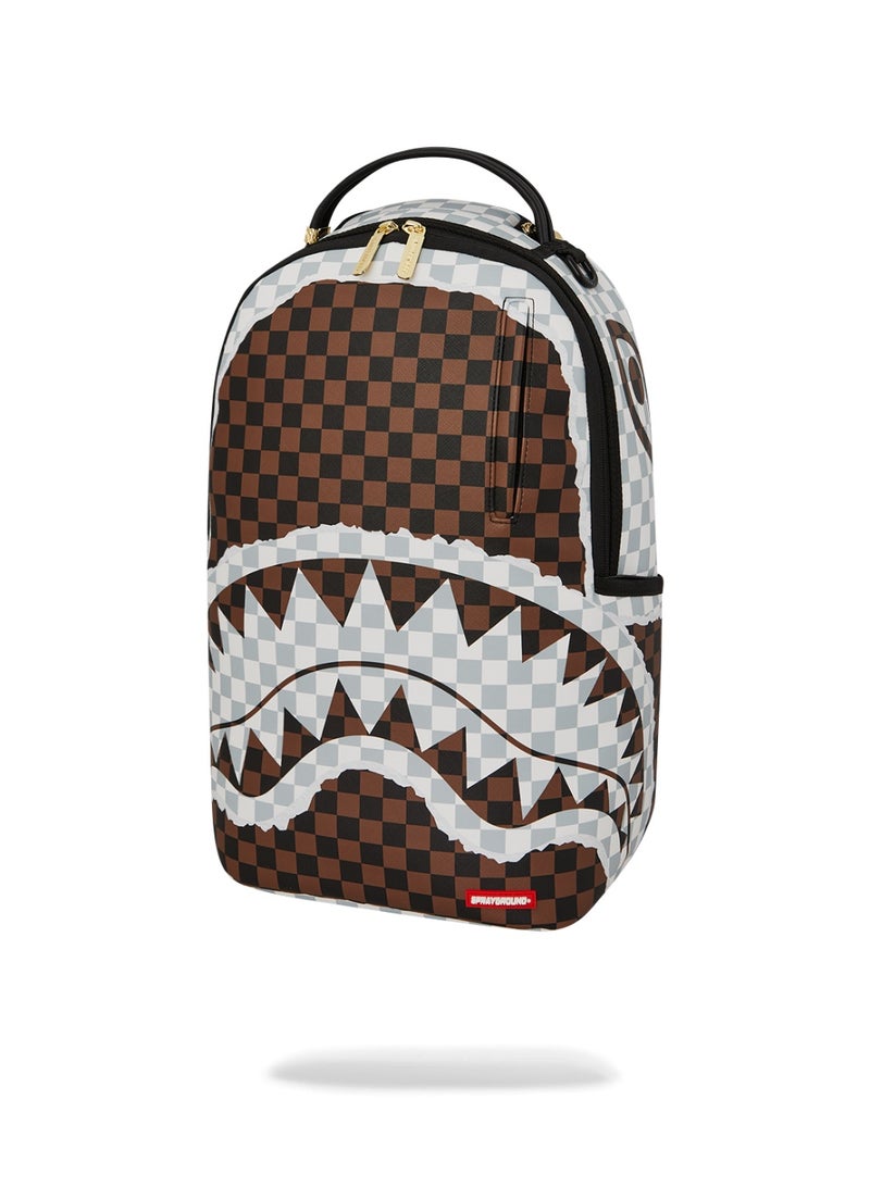 SPRAYGROUND SG CREAM AND BROWN TEAR CHECK BACKPACK - Image 5
