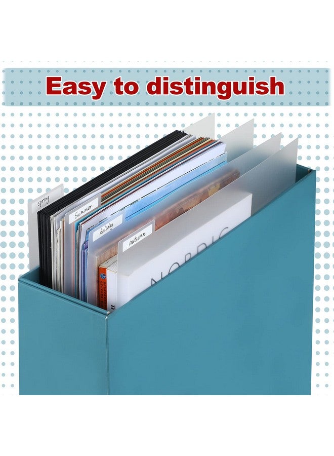 Tinlade 12 X 12 Inches Scrapbook Tabbed Dividers Scrapbook Paper Storage Dividers Page Dividers With Labels For Storage Box Cards File Holder (12 Pieces)  - Image 4