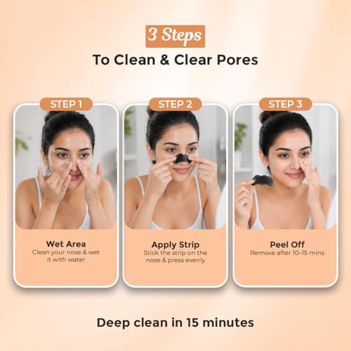 Sanfe Deep Purifying Nose Strips for Women - Pack of 3 with Fuji Green Tea & Witch Hazel extracts | Removes Whiteheads | Blackheads and cleanses pores | Use on Nose - Image 5