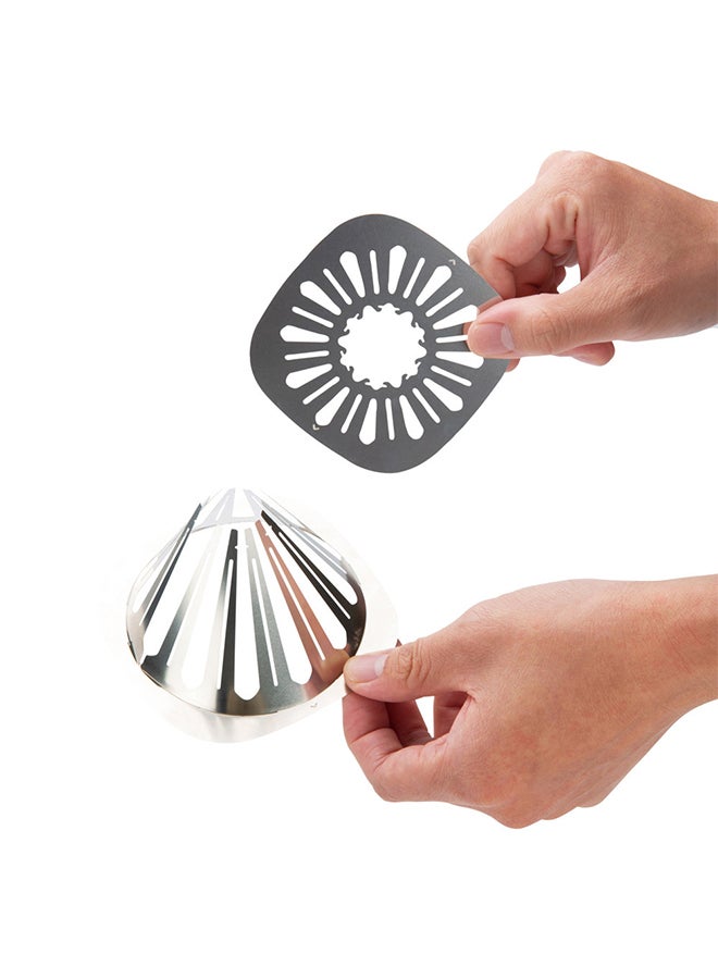 DPT Stainless steel Coffee Filter Dripper, speciality coffee, Silver, Size 10.3*9*6.5 Cm - Image 3