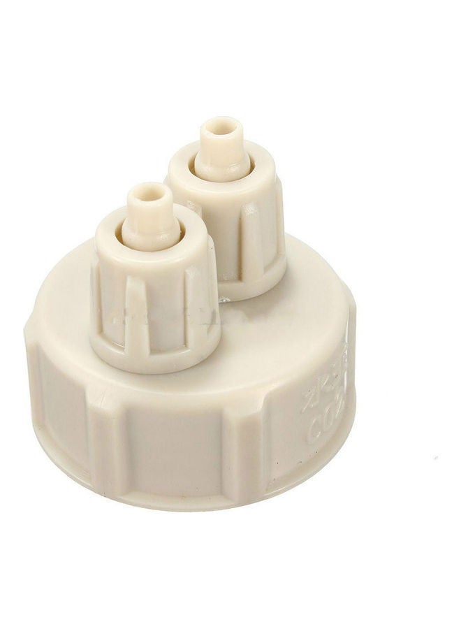 NIBEMINENT Simple Aquarium Bottle Cap For Live Plants CO2 Diffuser Air Generator System DIY Tool White 3.5x3.5x3.5cm  - Image 1