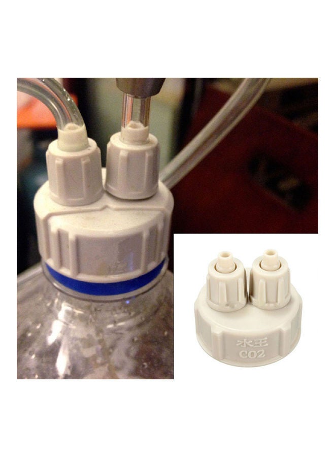 NIBEMINENT Simple Aquarium Bottle Cap For Live Plants CO2 Diffuser Air Generator System DIY Tool White 3.5x3.5x3.5cm  - Image 2