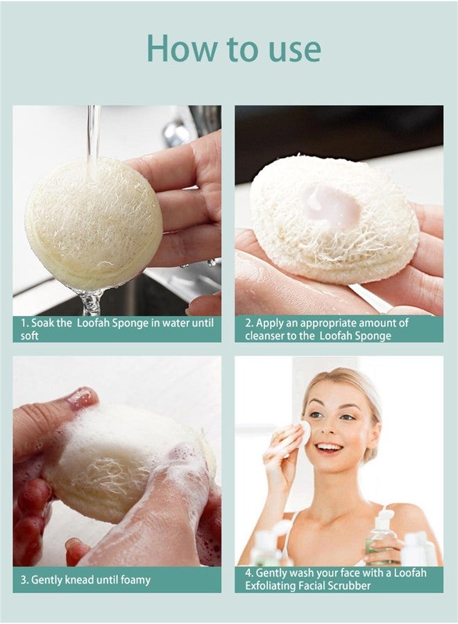 Much Hotter 6 Pack Natural Loofah Exfoliating Facial Scrubber, Made with Natural Shower Loofah Sponge, Manual Facial Cleansing and Makeup Remover Brush，Bath Shower Loofah Sponge, for Face That Gets You Clean - Image 5
