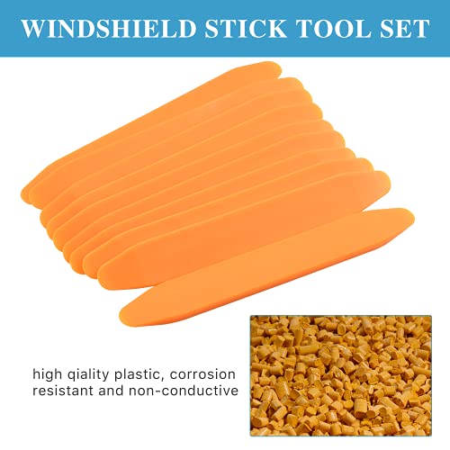 Worldity 12 Pieces Windshield Installation Tools Kit, Included 1 Pcs Widshield Installing Tool, 1 Pcs Cotter Pin Puller and 10 Pcs Installation Setting Tool, Perfect for Installing Windshield Gasket - Image 5