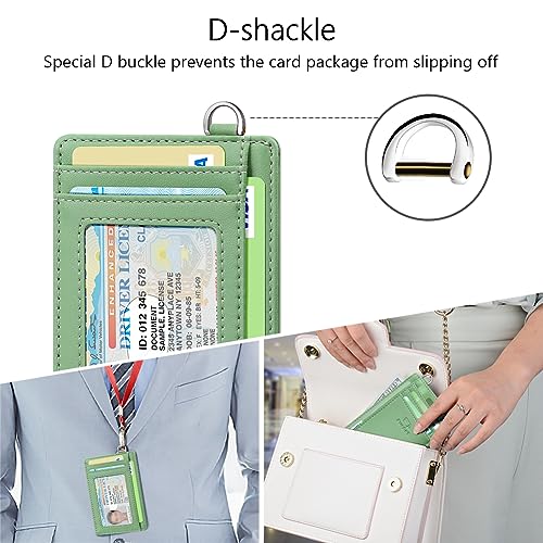 FurArt Slim Minimalist Wallet, Front Pocket Wallets, RFID Blocking, Credit Card Holder for Men-Mint Green - Image 4