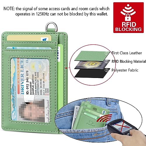 FurArt Slim Minimalist Wallet, Front Pocket Wallets, RFID Blocking, Credit Card Holder for Men-Mint Green - Image 5