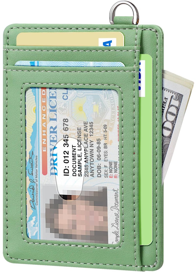 FurArt Slim Minimalist Wallet, Front Pocket Wallets, RFID Blocking, Credit Card Holder for Men-Mint Green - Image 2