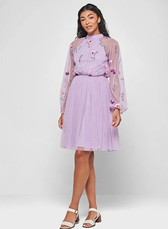 Frock and Frill Floral Tulle Dress