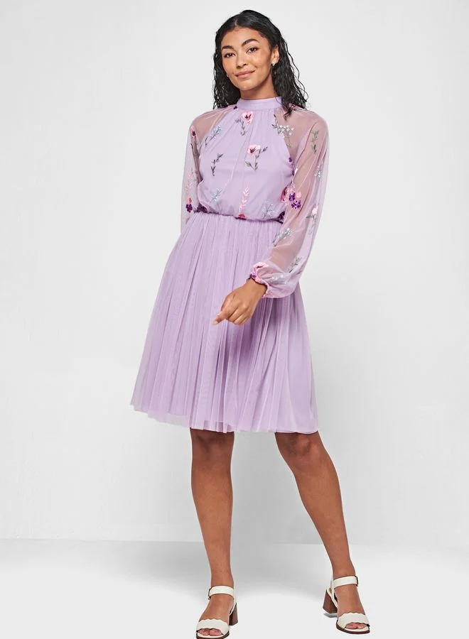 Frock and Frill Floral Tulle Dress