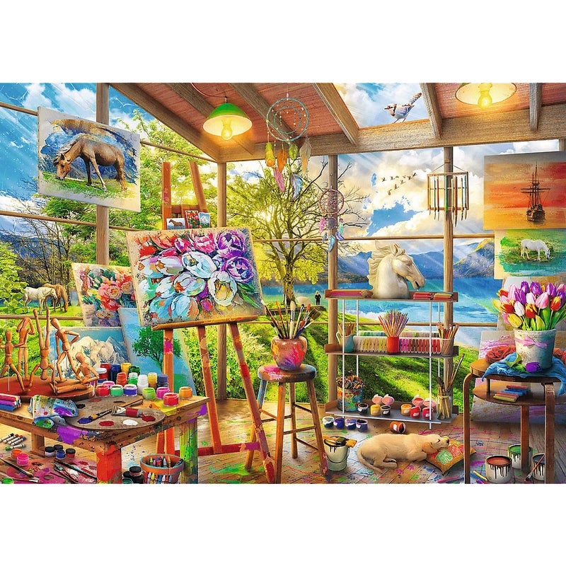 Trefl - The Art of Painting Puzzle (2x500) Pieces - 37530 - Image 2