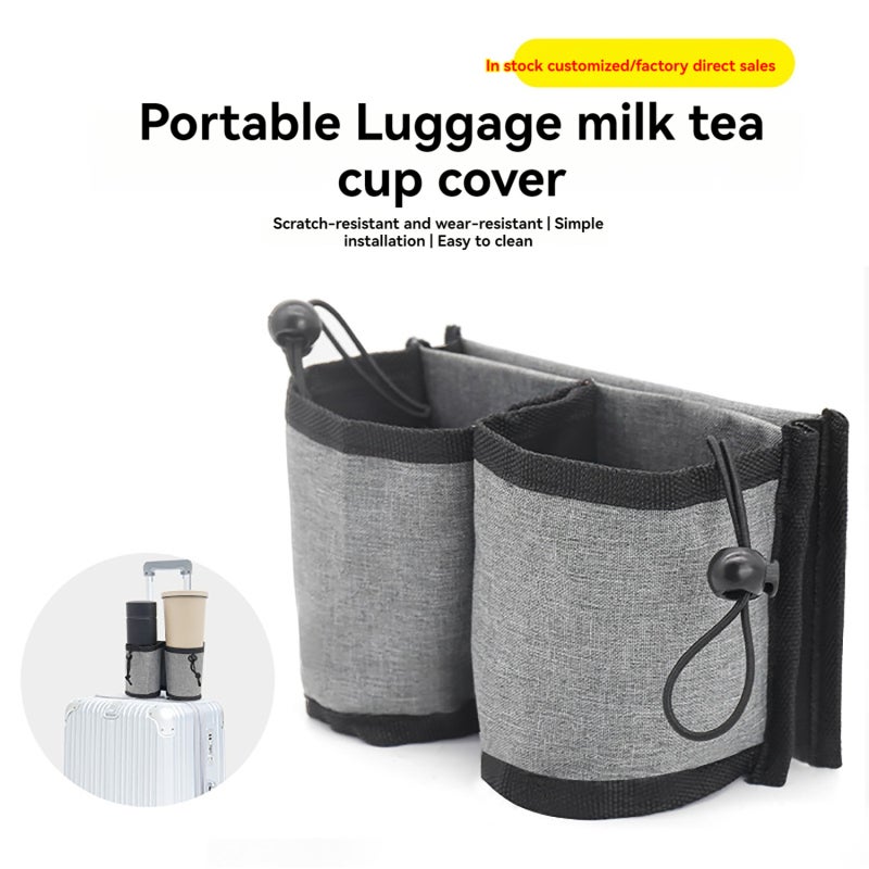 Luggage Travel Drink Bag With 2 Beverage Straps Portable Hands-Free Design - Durable Machine Washable Drink Carrier for Flight Attendants - Image 3
