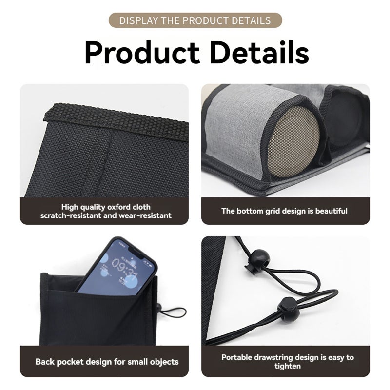Luggage Travel Drink Bag With 2 Beverage Straps Portable Hands-Free Design - Durable Machine Washable Drink Carrier for Flight Attendants - Image 5