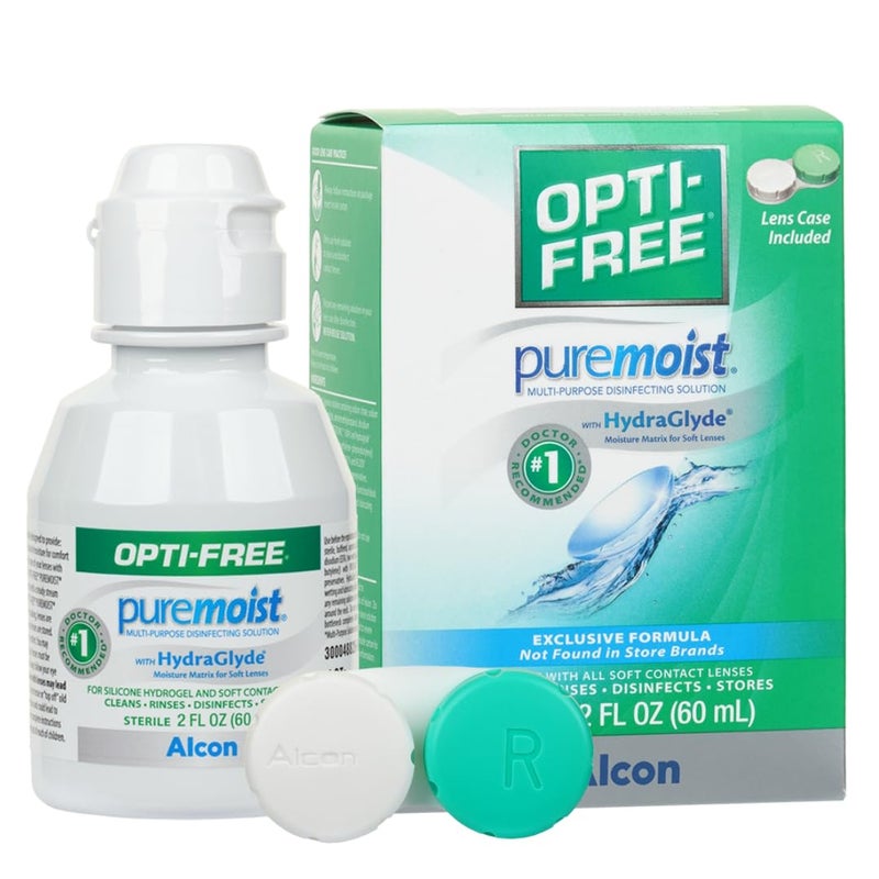 Optifree OptiFree Puremoist MultiPurpose Contact Lens Cleaning and Disinfecting Solution with Lens Case 2 Fl Oz Pack of 1 