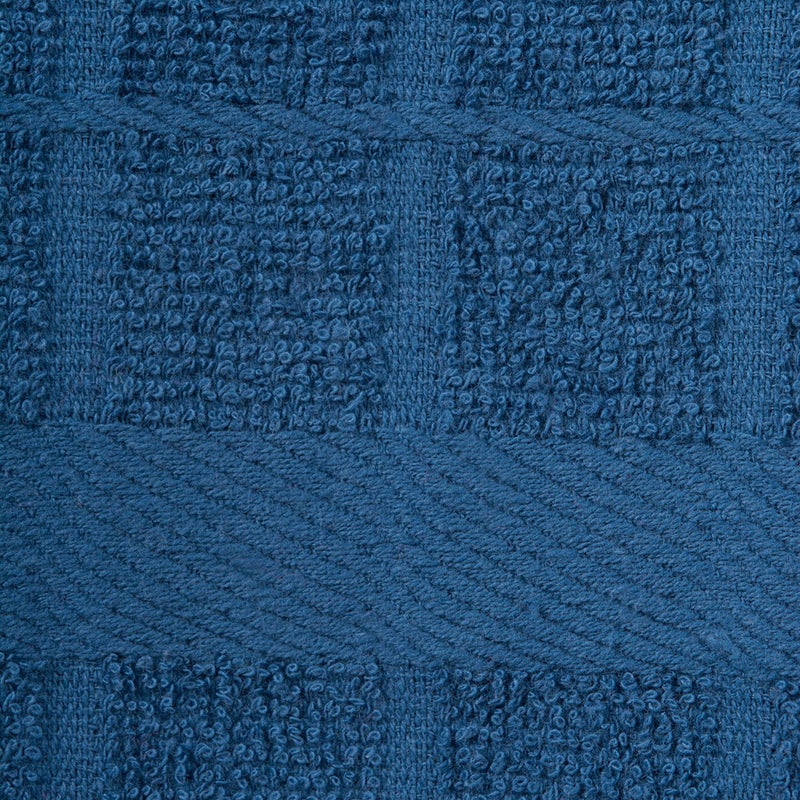 DII Basic Terry Collection Solid Windowpane Dishcloth Set  12x12  Blue  6 Piece - Image 3