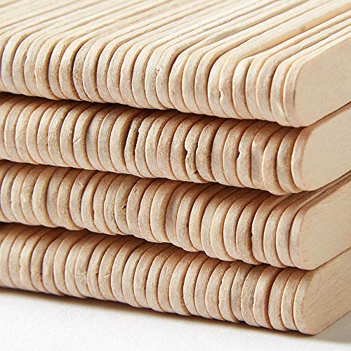hand2mind Natural Wood Craft Sticks with Rounded Ends, Great for Homeschool Arts and Crafts, Waxing Supplies, Classroom Art Supplies, and Homeschool Supplies, 4-1/2 x 3/8 Inch (Pack of 1,000) - Image 3
