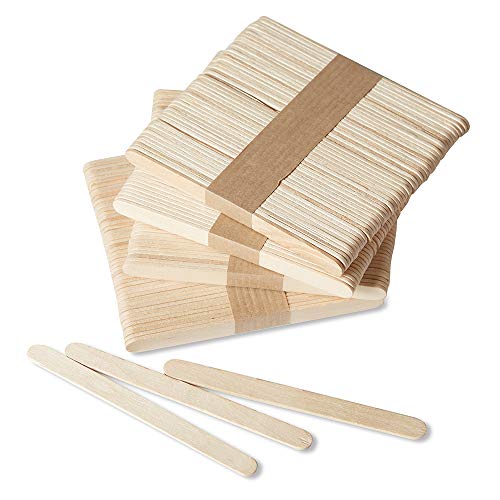 hand2mind Natural Wood Craft Sticks with Rounded Ends, Great for Homeschool Arts and Crafts, Waxing Supplies, Classroom Art Supplies, and Homeschool Supplies, 4-1/2 x 3/8 Inch (Pack of 1,000) - Image 2