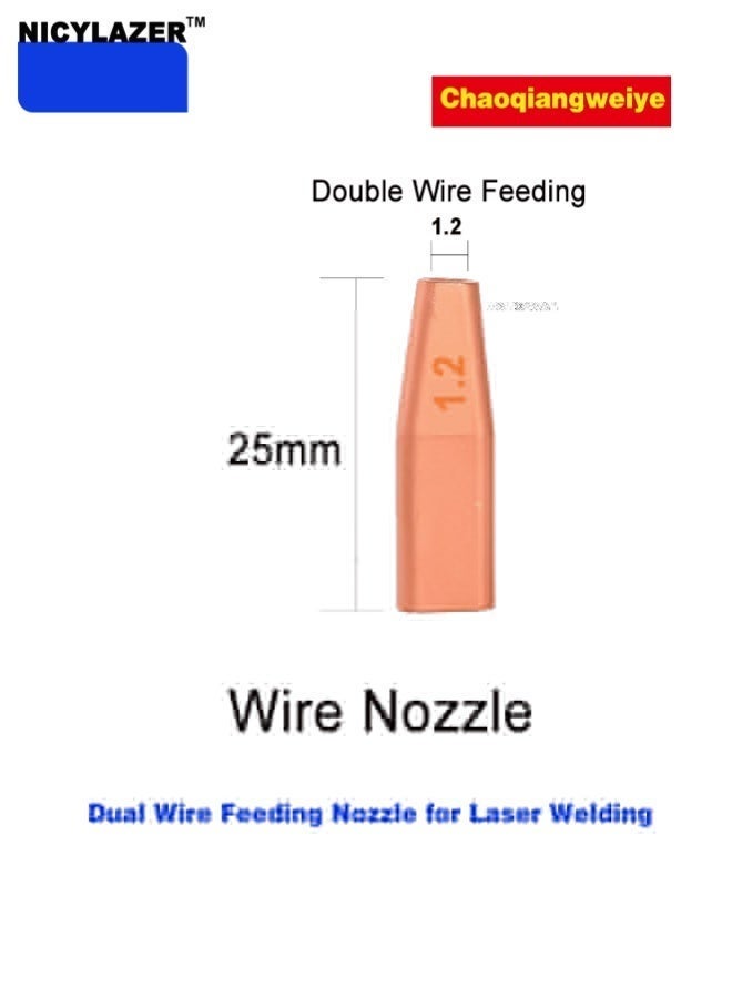 Laser Welding Wire Feeder, Dual-Wire Guide with 1.2mm Copper Nozzle - Image 1