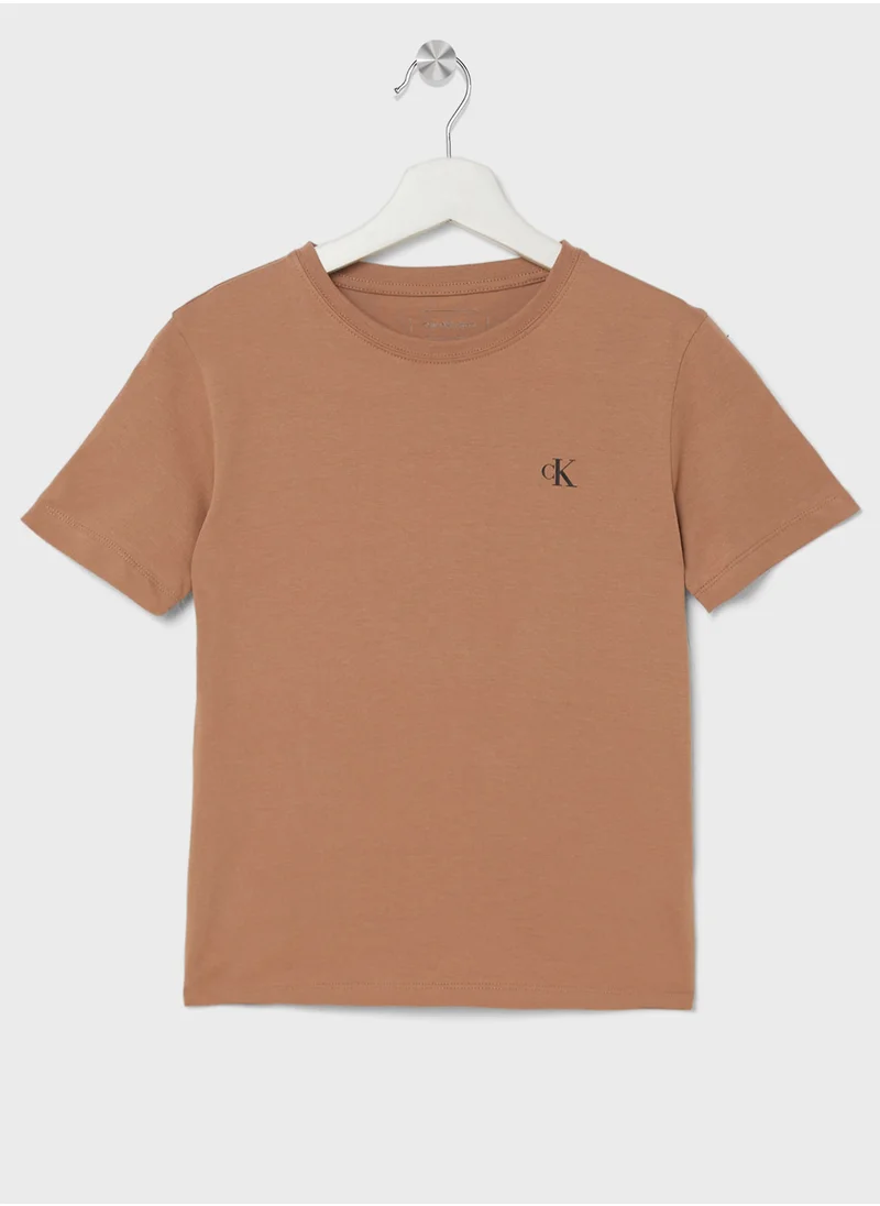 كالفن كلاين جينز Youth 2 Pack Striped T-Shirts