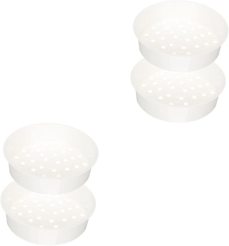 Unomor 4 قطع مجموعة قدر البخار البلاستيكي للخضار والطعام سهل الاستخدام والتنظيف - Image 1