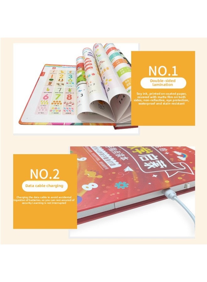 Loquat Kindergarten Mathematics Enlightenment Point Reading Number Card 1 To 100 Wall Chart Addition And Subtraction Table Learning Artifact-Color:【rechargeable Model】 Preschool Mathematics Enlightenment + - Image 3