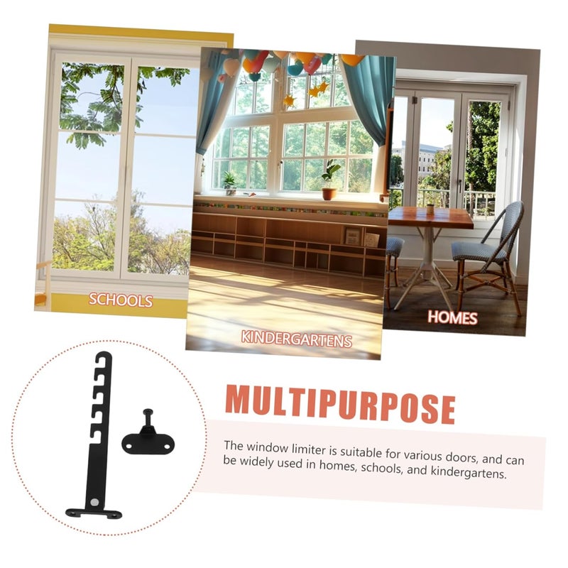 Adjustable Window Latch Security Hook for Sliding Doors Prevents Accidental Opening - Image 4