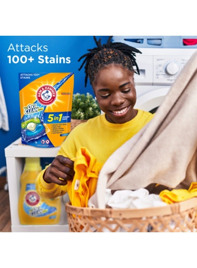 Arm & Hammer Plus OxiClean 5-in-1 Laundry Detergent Power Paks, 42 Count (Packaging may vary) - Image 5