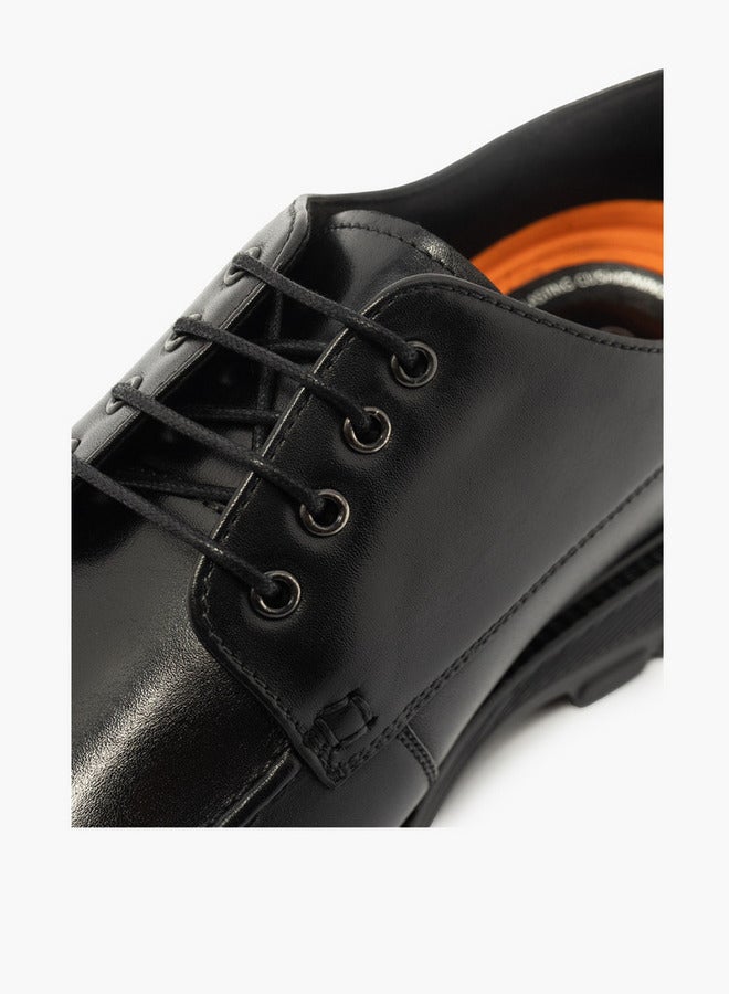 Le Confort Solid Lace-Up Derby Shoes - Image 4