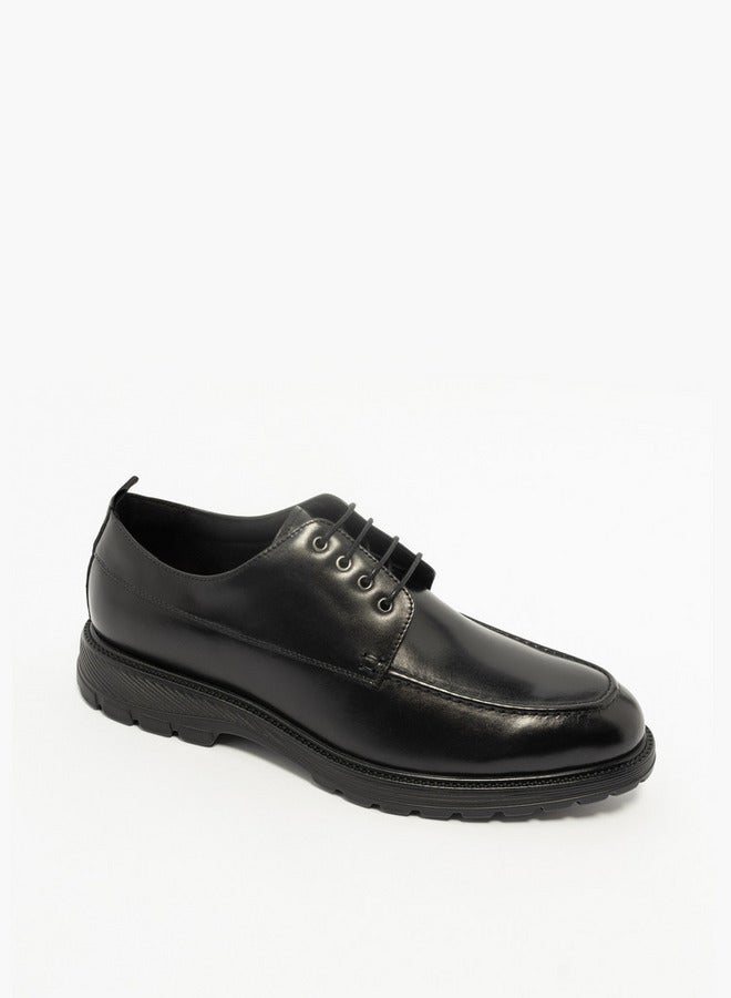 Le Confort Solid Lace-Up Derby Shoes - Image 2