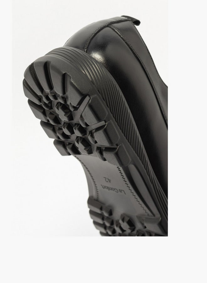 Le Confort Solid Lace-Up Derby Shoes - Image 5