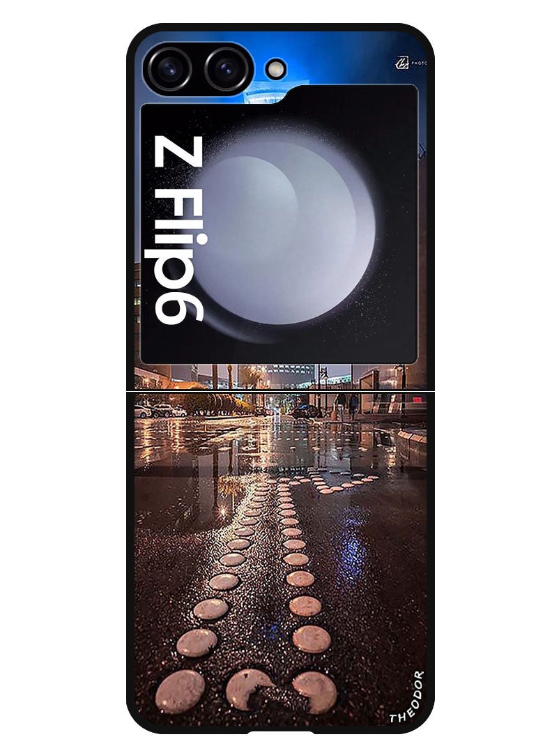 Theodor Protective Case Anti Scratch Shock Proof Bumper Cover For Samsung Galaxy Z Flip 6 Kingdom Tower - Image 1