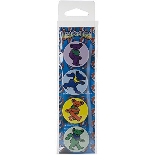 CD Visionary Licenses Products Grateful Dead Assorted Artworks 15 Button Set 4Piece - Image 1