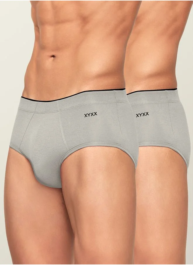 اكس واي اكس اكس Pack of 2 - Seam Detail Modal Briefs by Styli