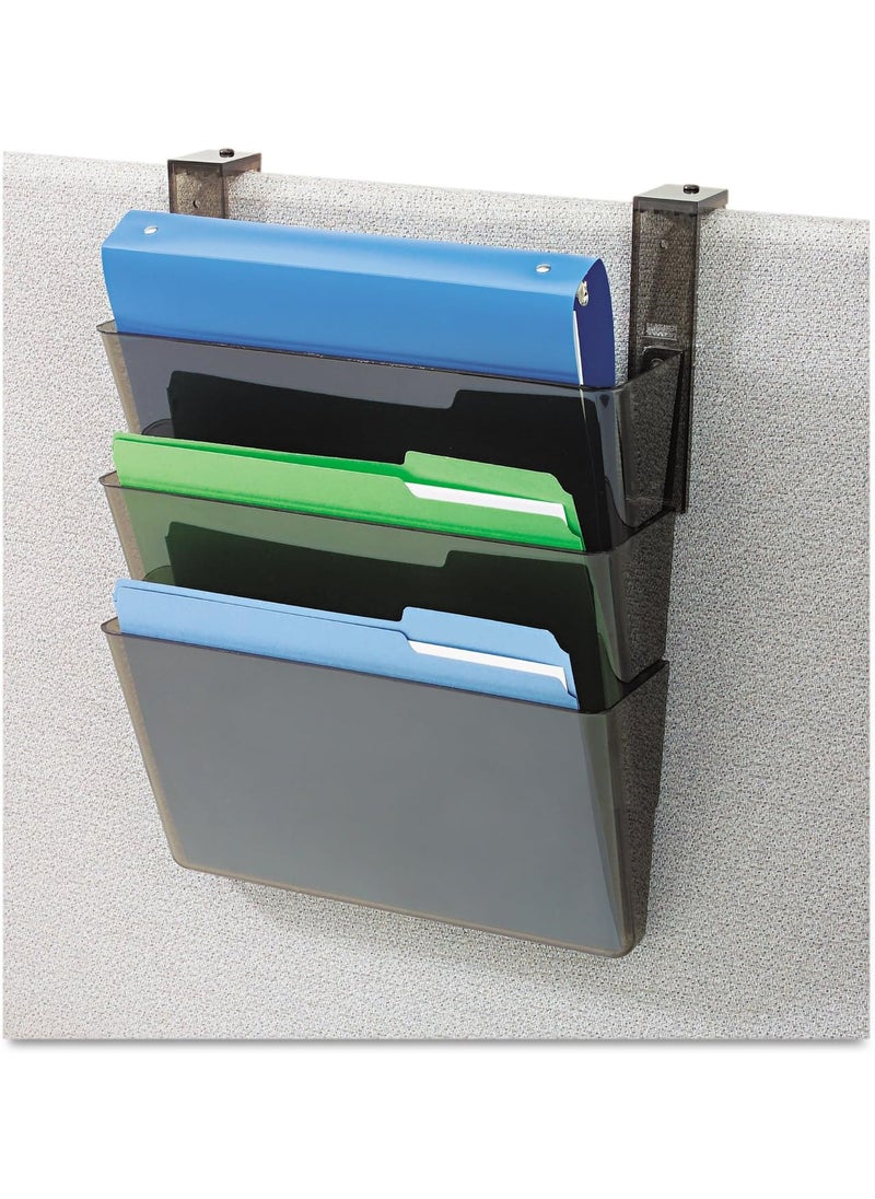 Deflecto DEF73502RT  Deflecto Three Pocket Partition Letter Wall System  - Image 1
