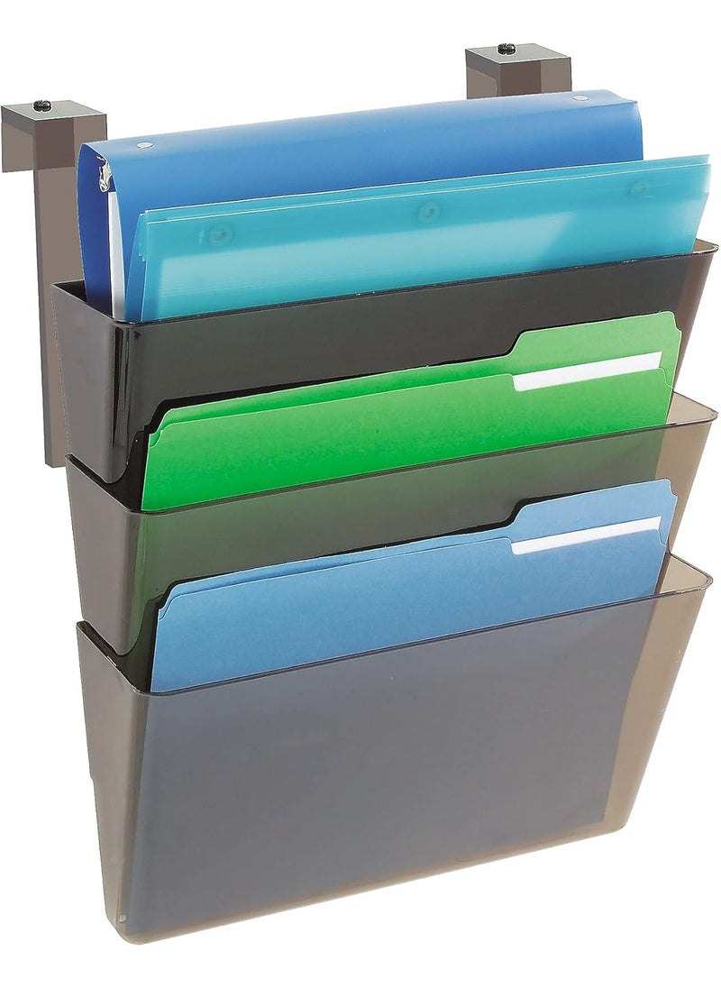 Deflecto DEF73502RT  Deflecto Three Pocket Partition Letter Wall System  - Image 3