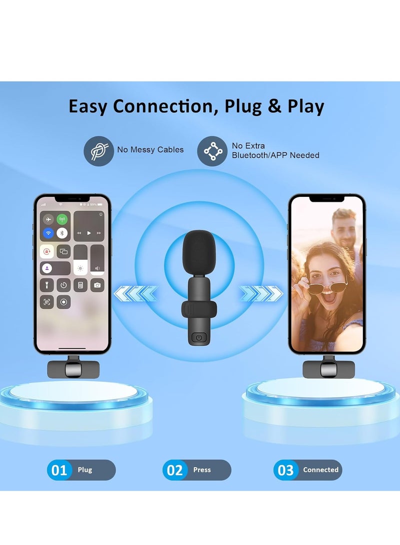 ELTRAZONE Bluetooth Mini Microphone for iPhone, iPad – Wireless Lavalier Lapel Mic with Noise Reduction, Clip-on Shirt Mic for Tiktok, YouTube, Interviews, Podcasts, Vlogs – Portable Audio Recording for Content Creators - Image 2