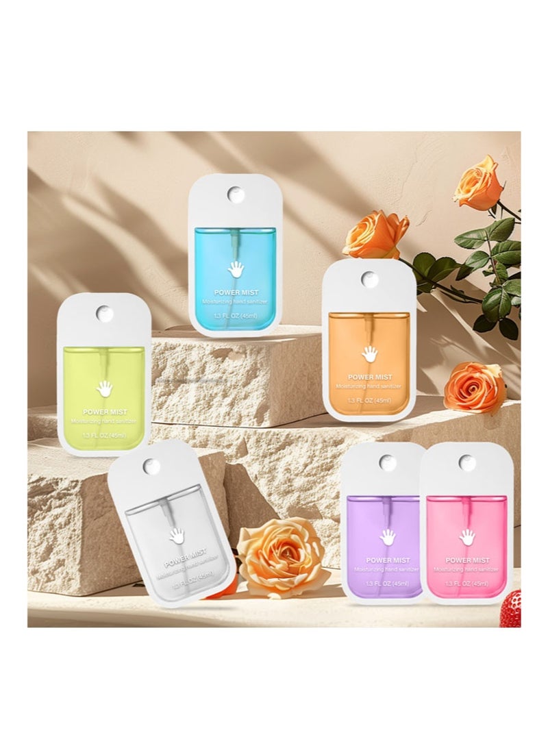 Hydrating Hand Sanitizer Spray Set (6 Pieces), 1.3 FL OZ (45ml) per Unit, Moisturizing Hand Sanitizer Spray, for Effective and Gentle Hand Sanitization - Image 3