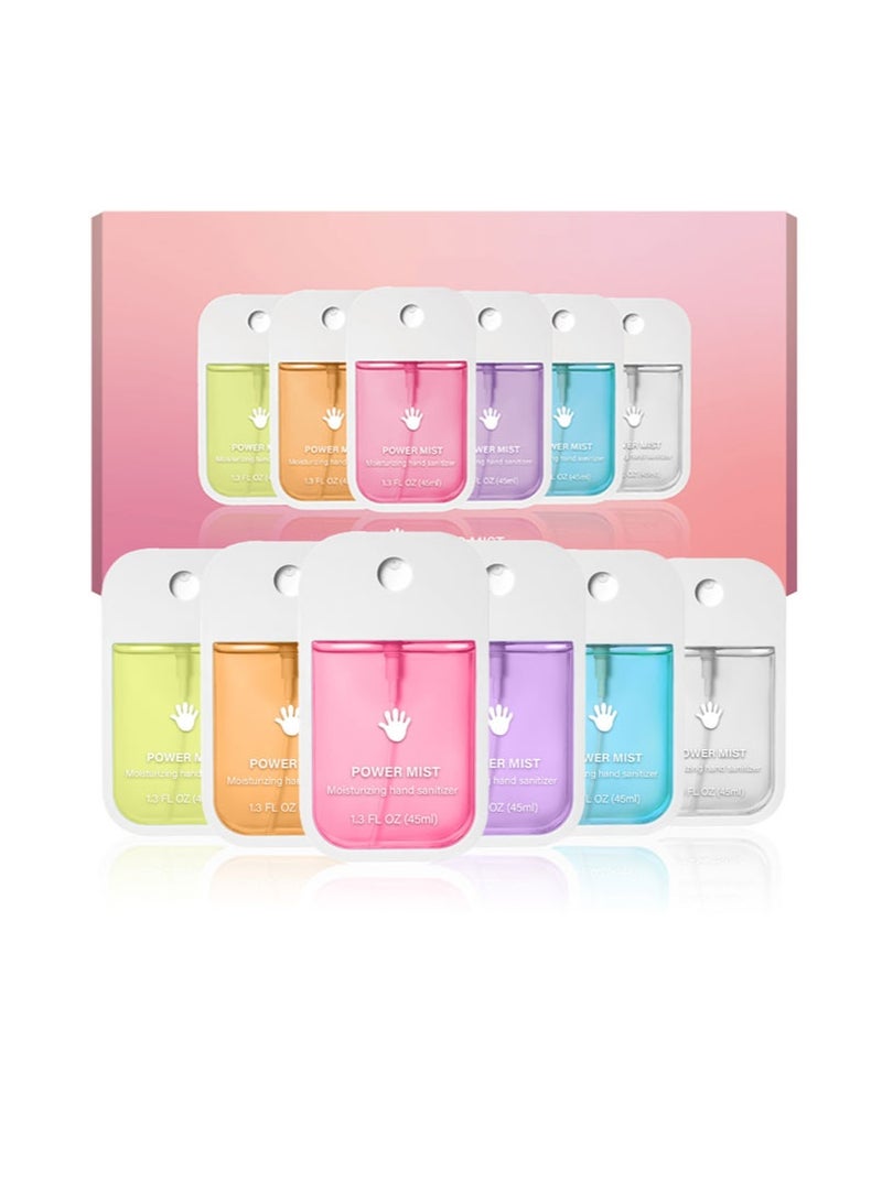 Hydrating Hand Sanitizer Spray Set (6 Pieces), 1.3 FL OZ (45ml) per Unit, Moisturizing Hand Sanitizer Spray, for Effective and Gentle Hand Sanitization - Image 1