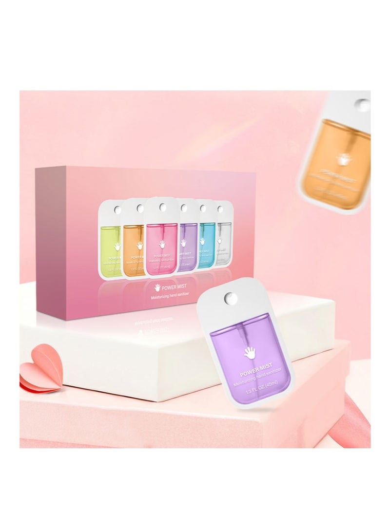 Hydrating Hand Sanitizer Spray Set (6 Pieces), 1.3 FL OZ (45ml) per Unit, Moisturizing Hand Sanitizer Spray, for Effective and Gentle Hand Sanitization - Image 5