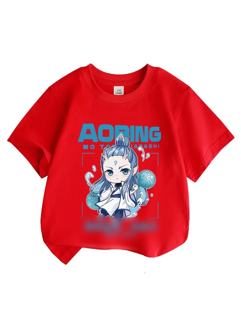 KUYING New Fashion Anime Printed T-shirt Nezha 607 Cartoon Movie T-shirt  - Image 1