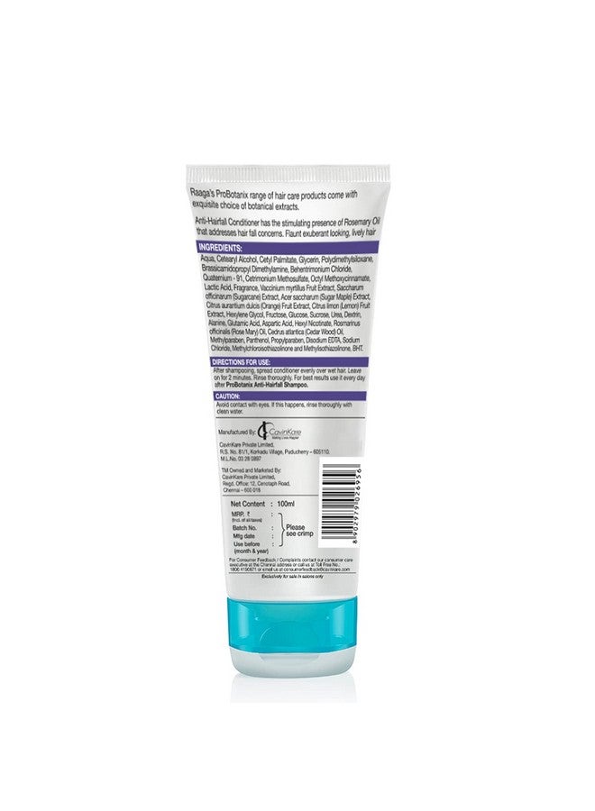 RAAGA PROFESSIONAL Pro Botanix Anti-Hair Fall Conditioner, With Rosemary Oil, Prevents Hair Breakage, Imparts Hair Growth, For Men And Women, 100 Ml - Image 2