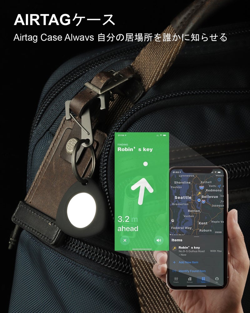 مقابض شريط مفاتيح شخصي بخطاب: محمل AirTag من الفولاذ المقاوم للصدأ 420، خفيف الوزن ومقاوم للخدش - جواهر شخصية بأحرف أولية مخصصة للرجال والنساء، للهدايا والاستخدام اليومي في الهواء الطازج - Image 5