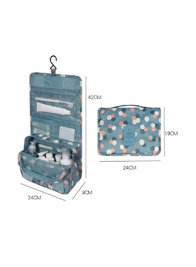 KERFORA Multi-Functional 5 cm Travel Organizer Bag | Toiletry & Cosmetics Pouch | Makeup or Shaving Kit for Men & Women | Hanging Travel Toiletry Bag (Color May Vary) - Image 2