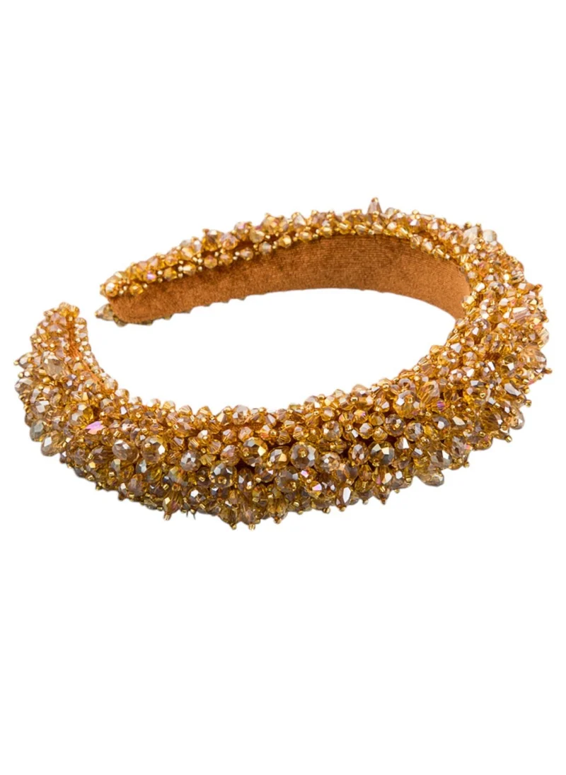 D'Daniela Headband Monalisa For Women's and  Girls Brown Hand Made