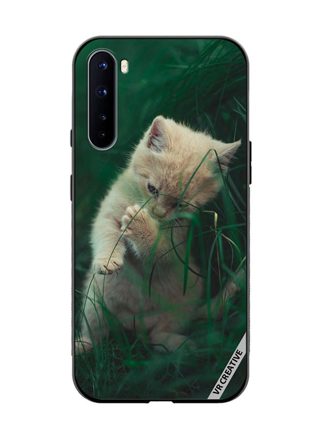 VR CREATIVE Protective Case Cover For OnePlus Nord Playing Kitten Design Multicolour - Image 1