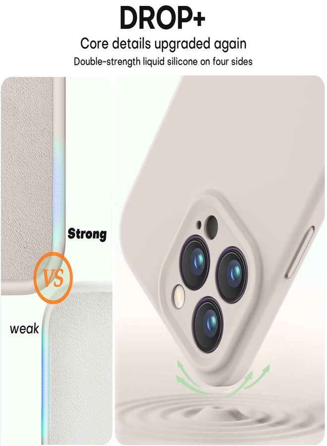 Vooii Compatible with iPhone 15 Pro Max Case, Upgraded Premium Silicone, [Camera Protection] [Soft Anti-Scratch Microfiber Lining] Shockproof Phone Case for iPhone 15 Pro Max 6.7 inch - Stone - Image 4