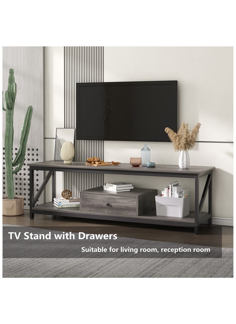 HXDream HXDream Tv Table,TV Cabinet,TV Stand with drawers,Suitable for living room, reception room  - Image 2