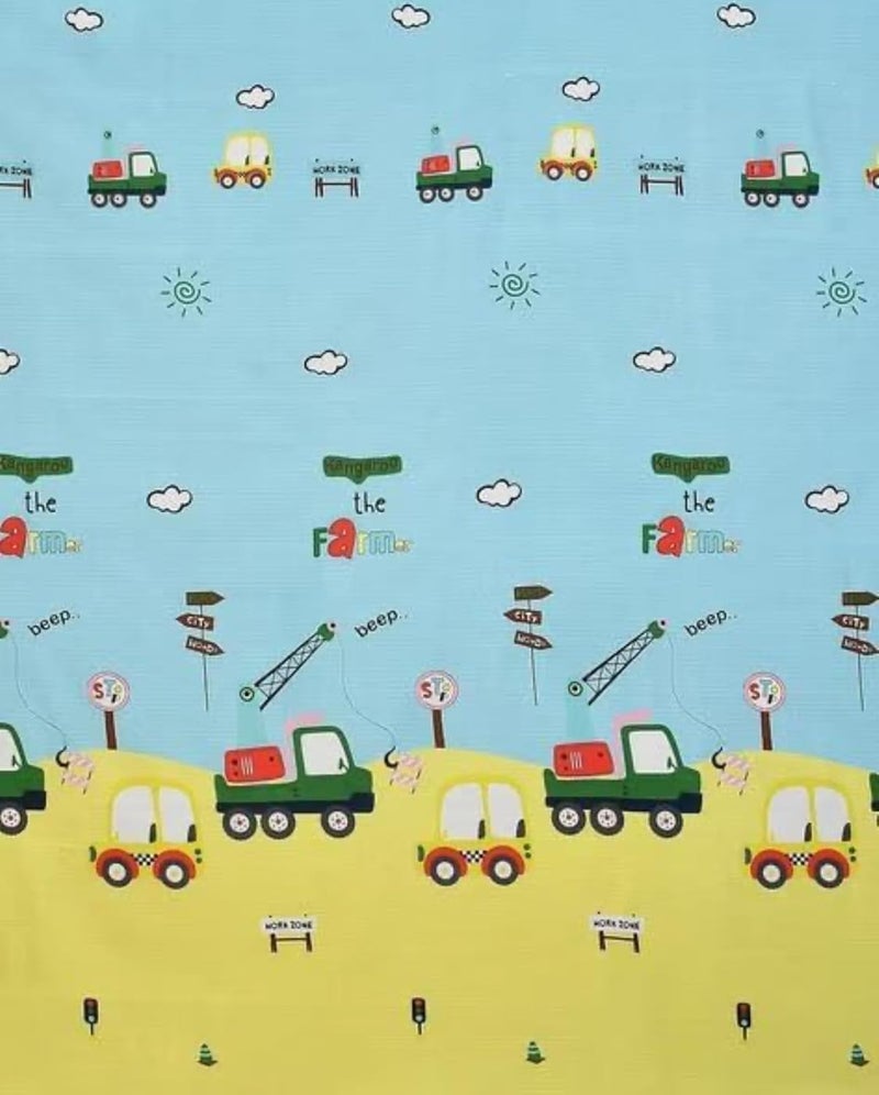 Blenzza Deco™ Glace Cotton Single Bed Reversible Babies 1 Kids Comforter & 1 Single Flat Bed Sheet with 1 Pillow Cover (Design 12) (0 to 8 Years Kids) - Image 5